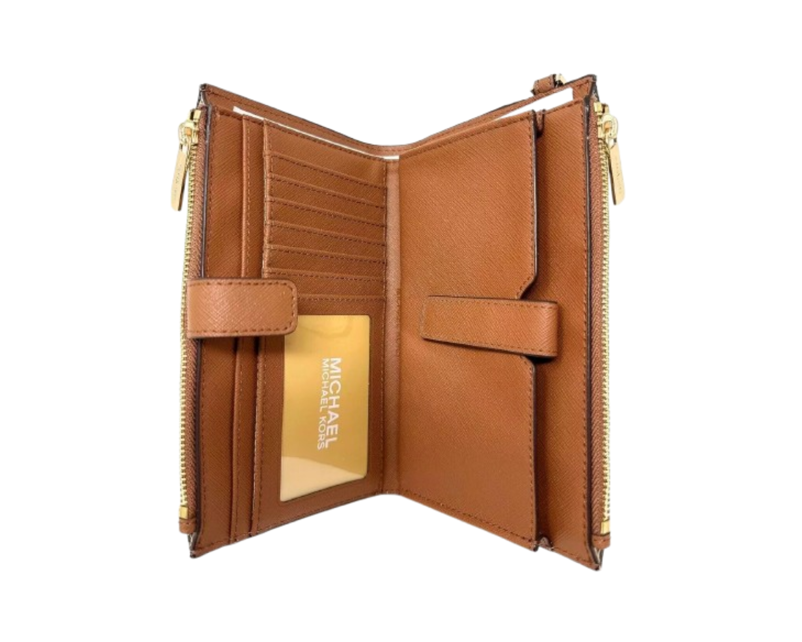 Foto 4 pulgar | Cartera Michael Kors Jet Set Large Smartphone Con Correa 35f8gtvw0l Color Café