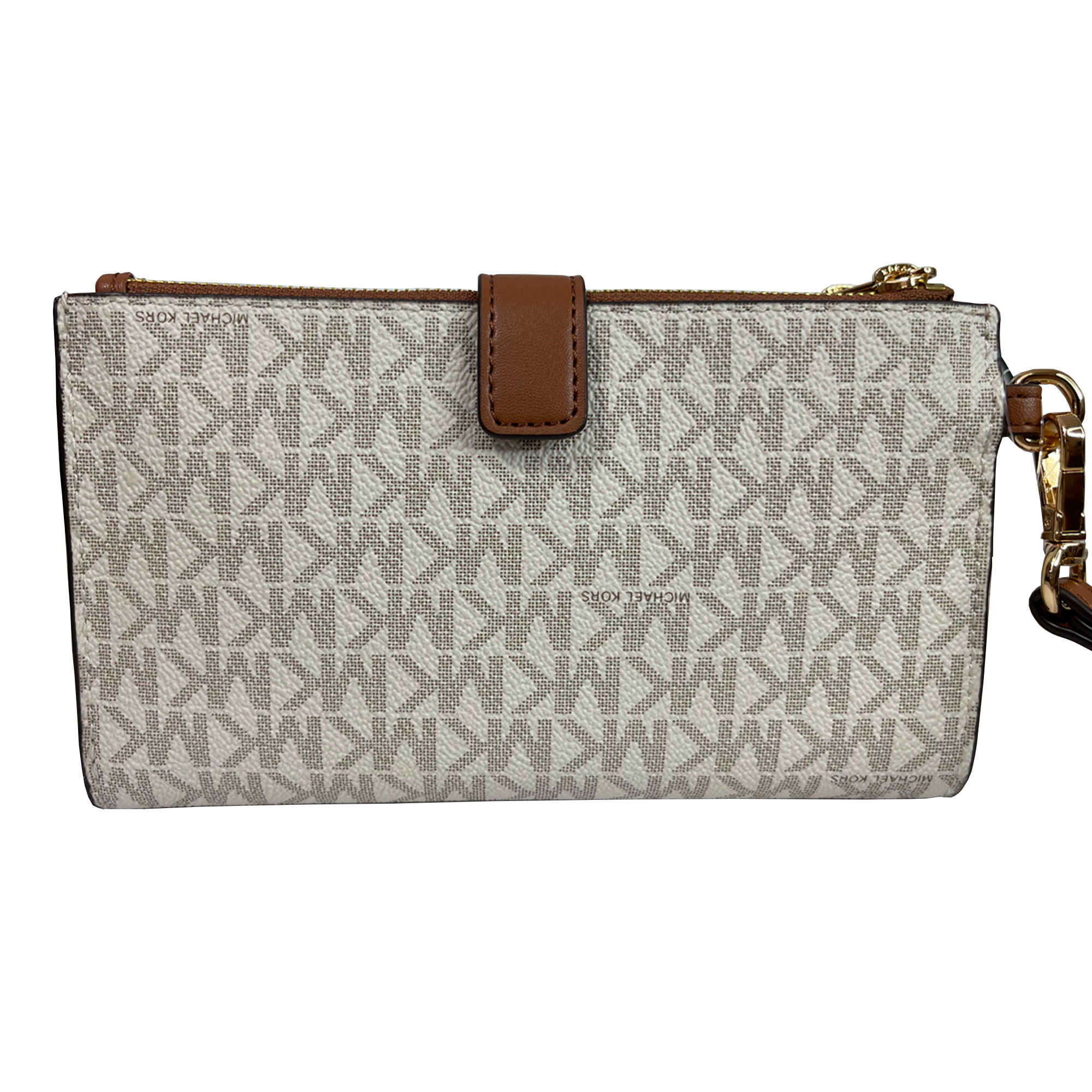 Foto 5 | Cartera Michael Kors Jet Set Travel Logo Double Zip Wristlet 35f8gtvw0b Beige