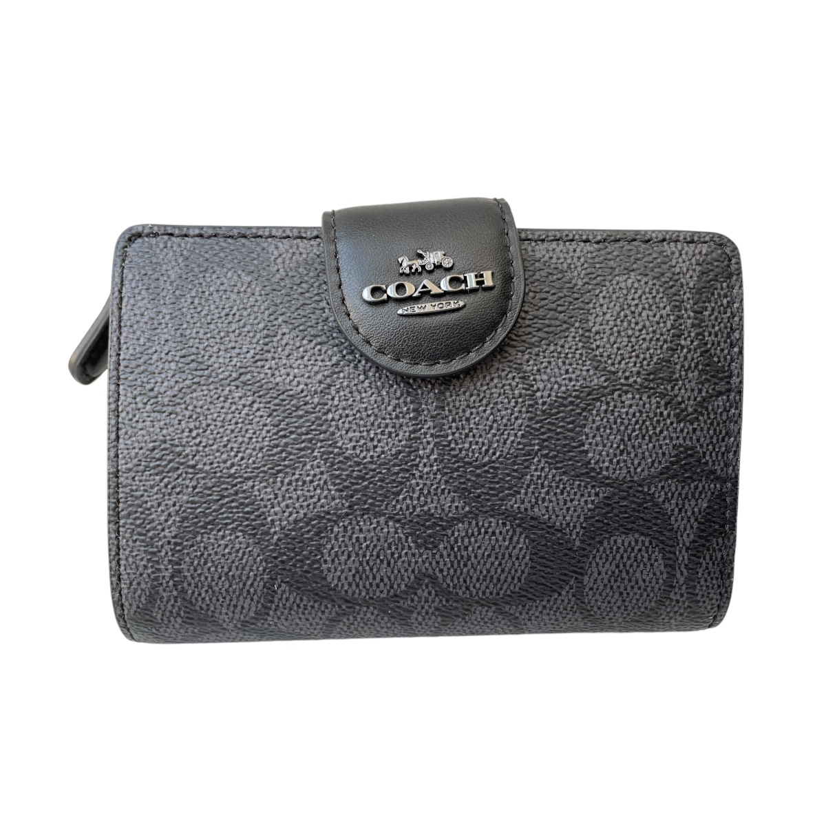 Foto 1 | Cartera Coach Para Dama  Signature Gris