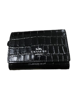 Foto 1 | Mini Cartera Para Dama De Piel Coach Black