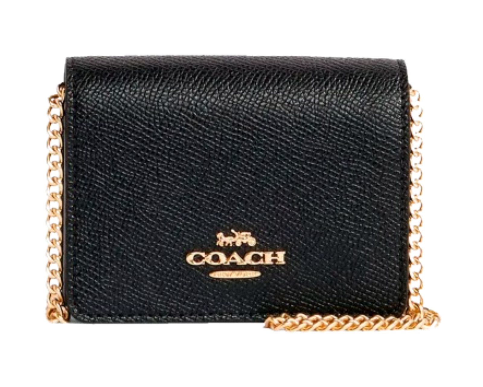 Foto 2 pulgar | Cartera Marca Coach Mini Wallet On A Chain C0059 Color Negro