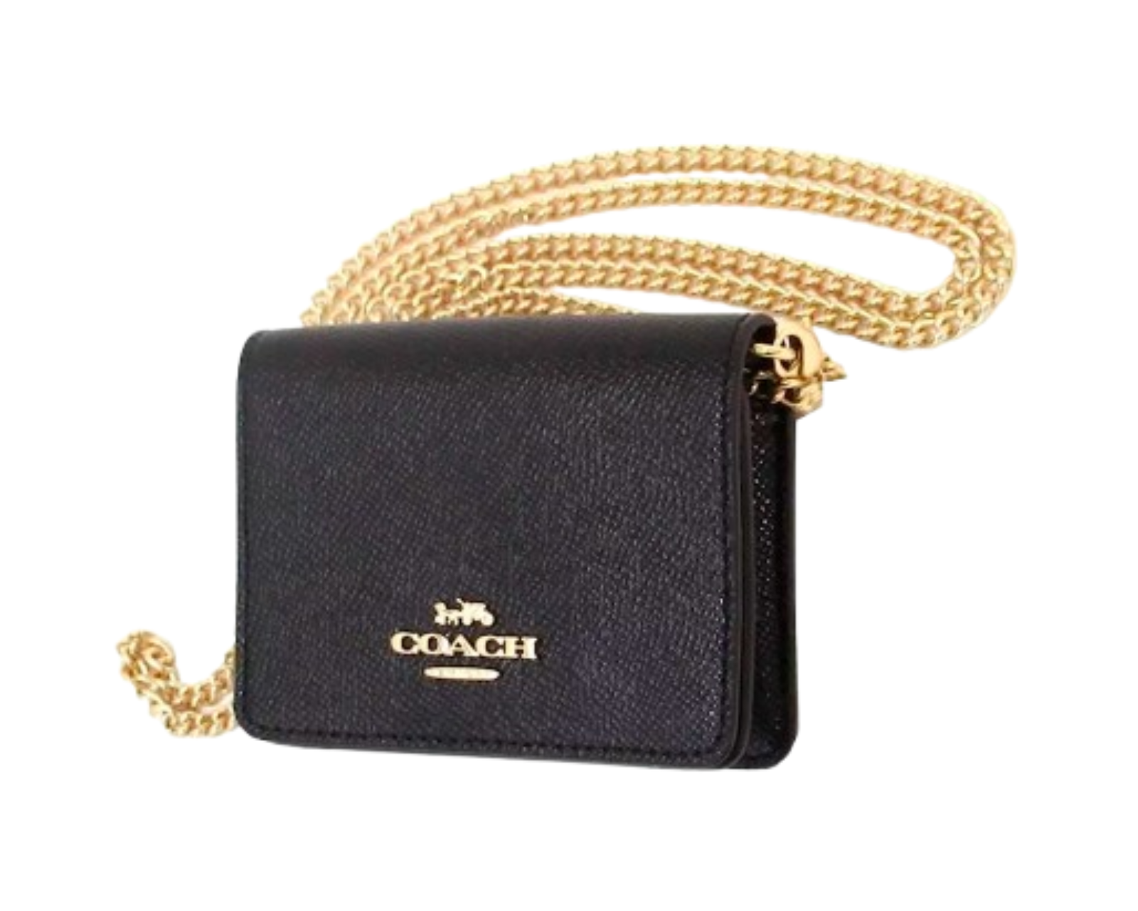 Foto 4 pulgar | Cartera Marca Coach Mini Wallet On A Chain C0059 Color Negro