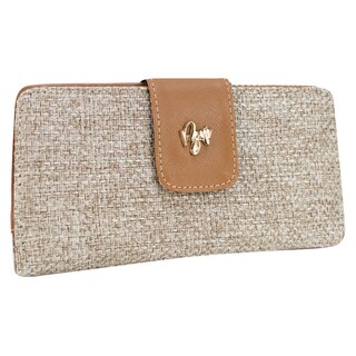 Foto 2 | Cartera Para Dama Arena Yute Camel Textil/sintetico Est.10 Nueva Imagen