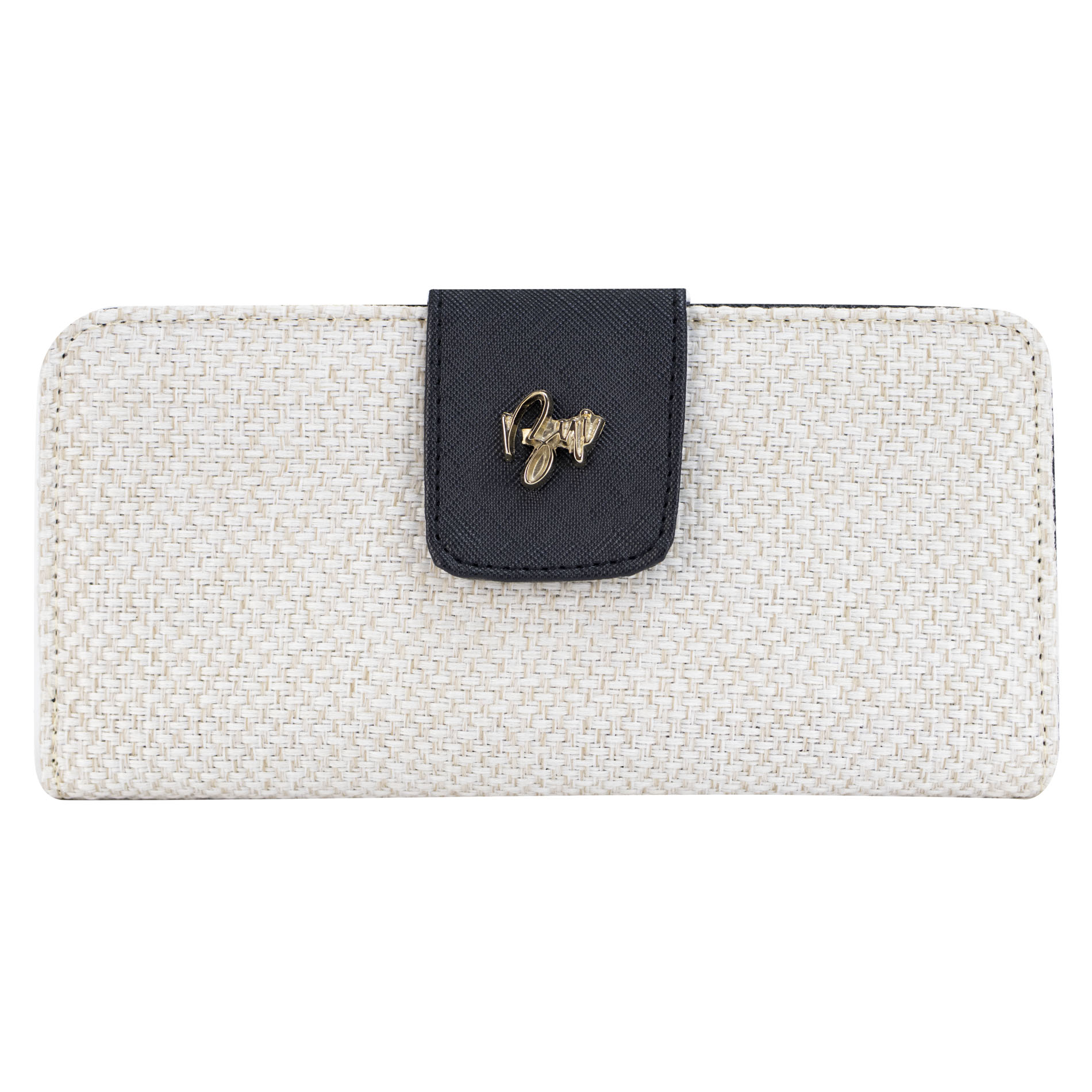 Foto 1 | Cartera Para Dama Avena Yute Negro Textil/sintetico Est.10 Nueva Imagen