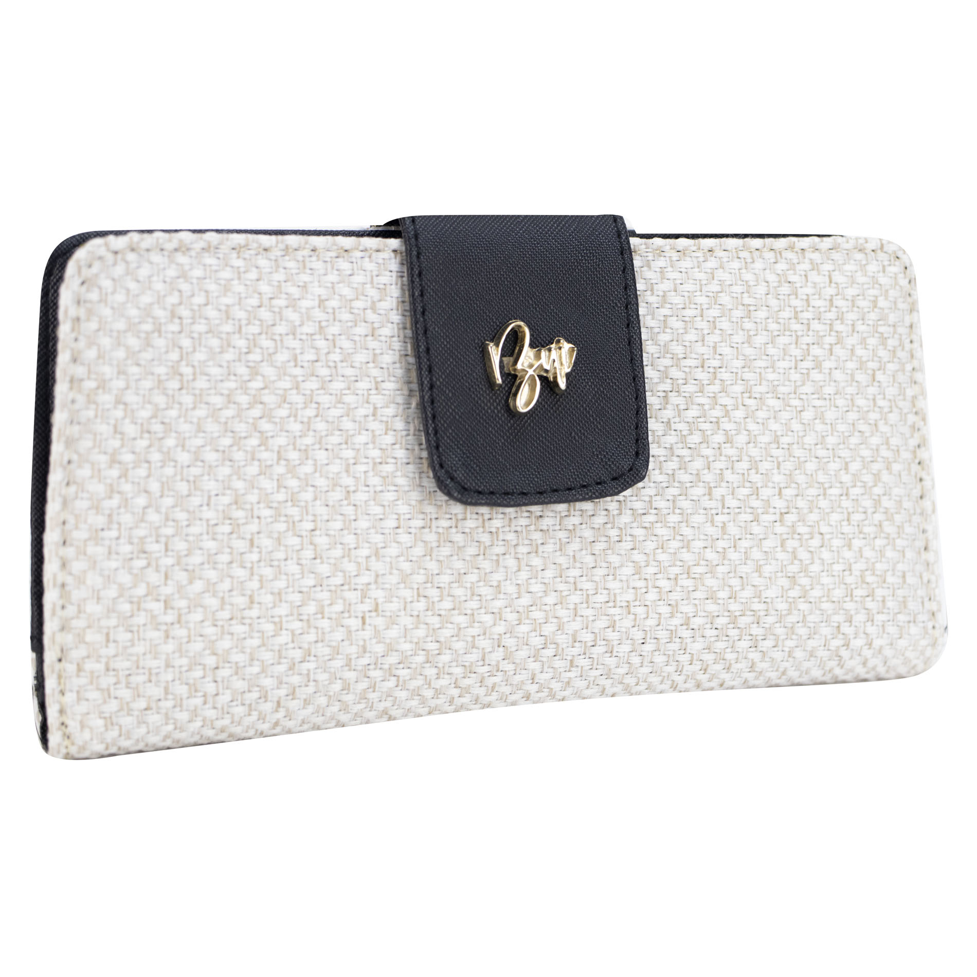 Foto 2 | Cartera Para Dama Avena Yute Negro Textil/sintetico Est.10 Nueva Imagen