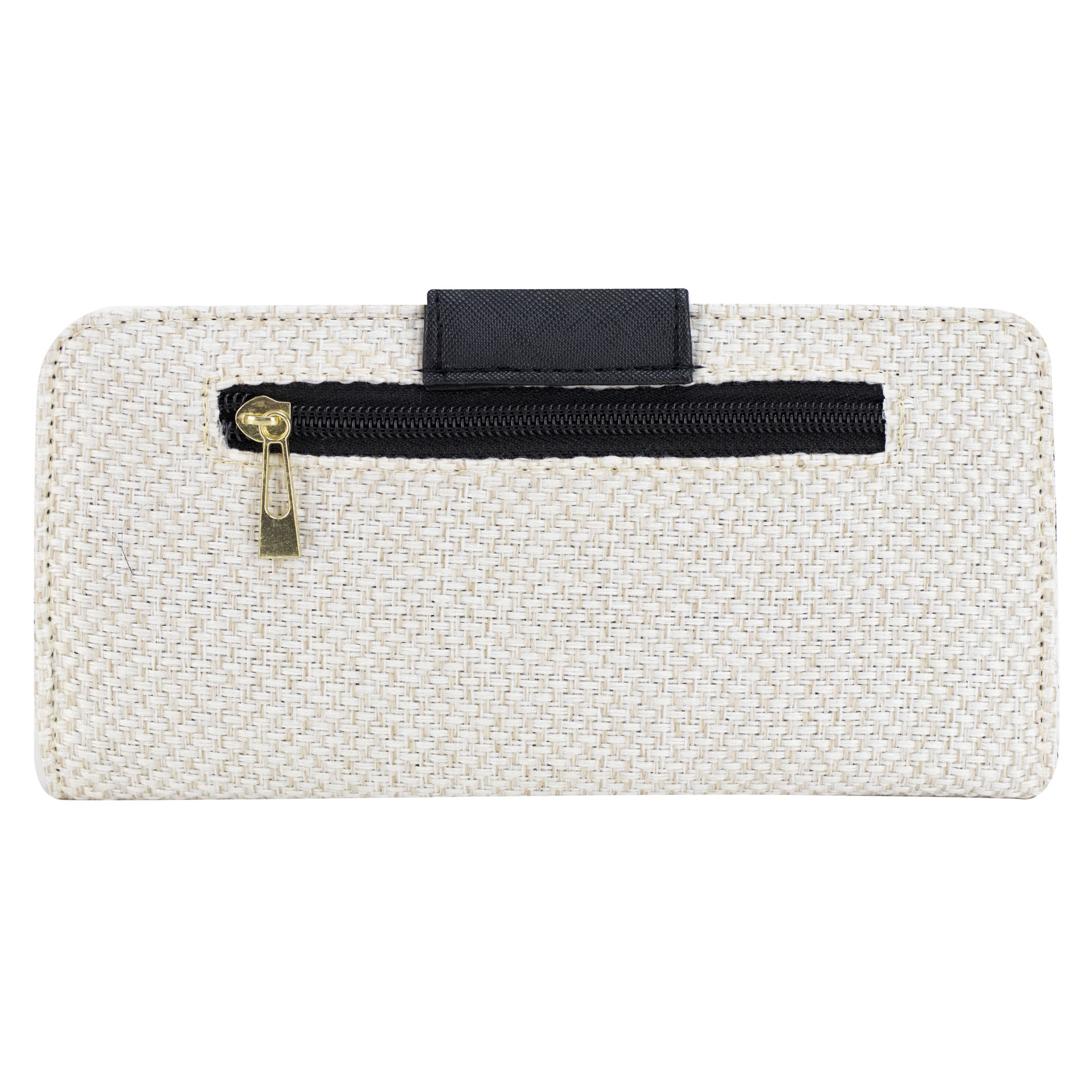 Foto 3 | Cartera Para Dama Avena Yute Negro Textil/sintetico Est.10 Nueva Imagen