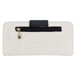 Foto 3 | Cartera Para Dama Avena Yute Negro Textil/sintetico Est.10 Nueva Imagen