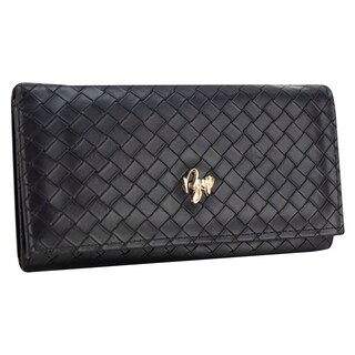 Foto 2 | Cartera Para Dama Negro Carrizo Sintetico Est.2 Nueva Imagen