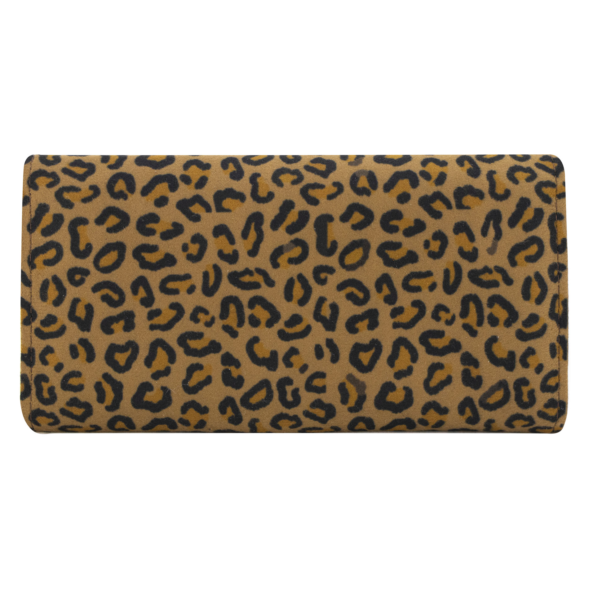 Foto 3 | Cartera Para Dama Negro Leopardo Felino Sintetico Est.2 Nueva Imagen
