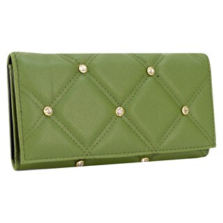 Foto 2 | Cartera Para Dama Verde Olivo Dapra Piedra Sintetico Est.2 Nueva Imagen