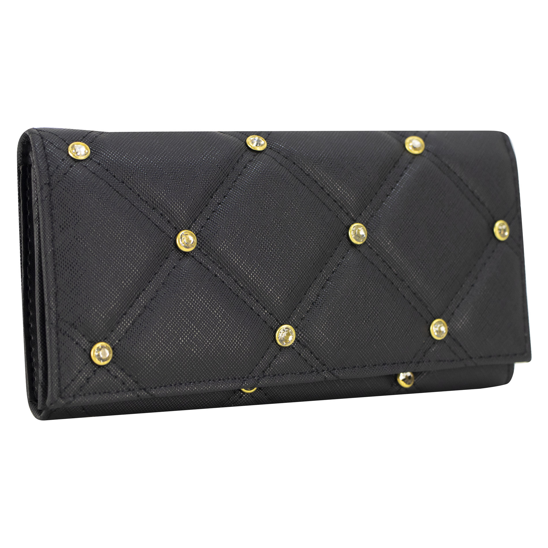 Foto 2 | Cartera Para Dama Negro Dapra Piedra Sintetico Est.2 Nueva Imagen
