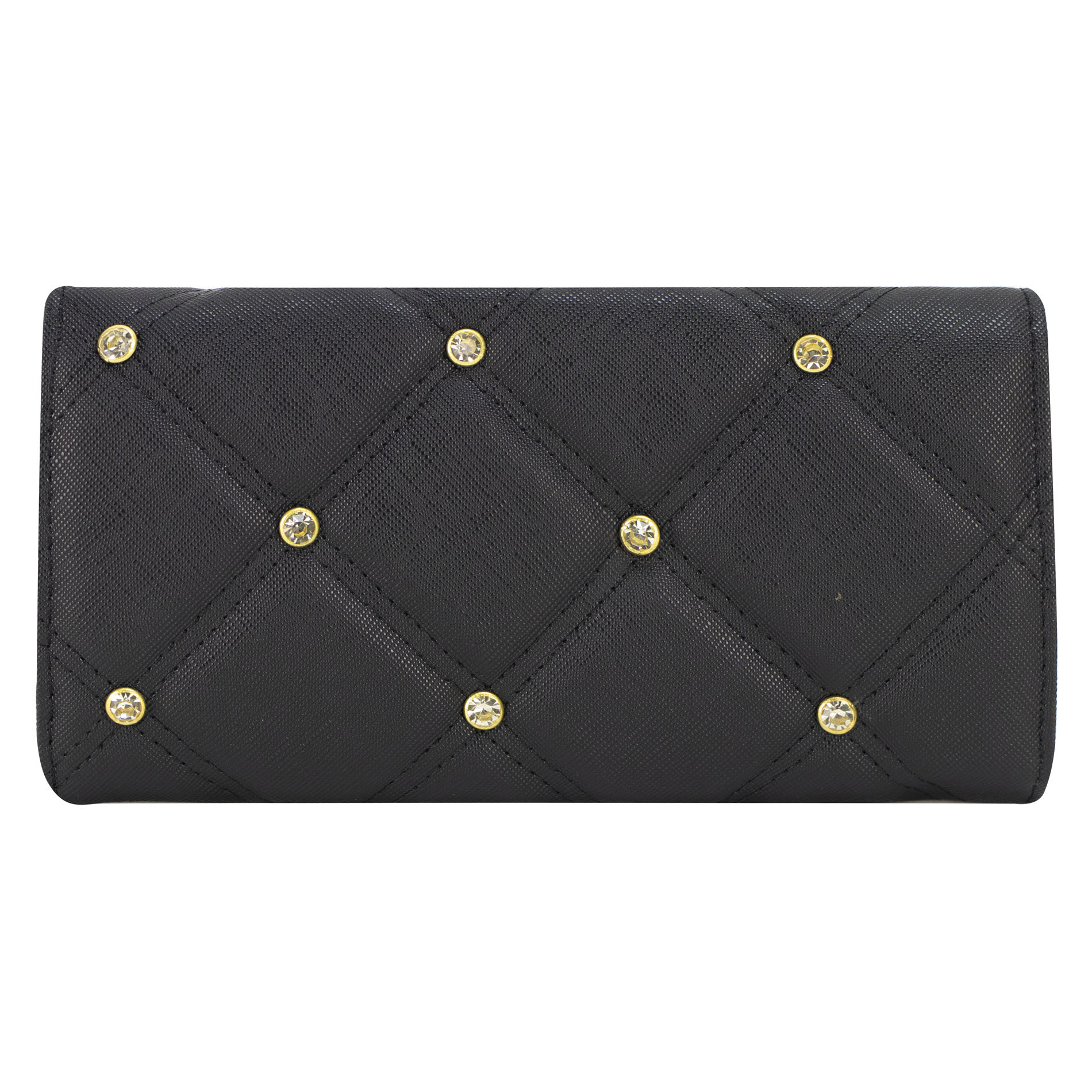 Foto 3 | Cartera Para Dama Negro Dapra Piedra Sintetico Est.2 Nueva Imagen