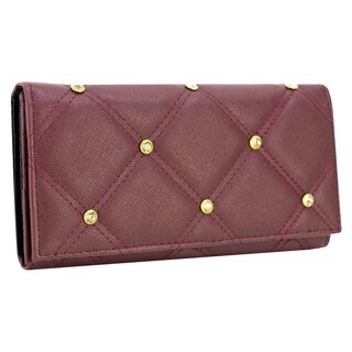 Foto 2 | Cartera Para Dama Vino Dapra Piedra Sintetico Est.2 Nueva Imagen