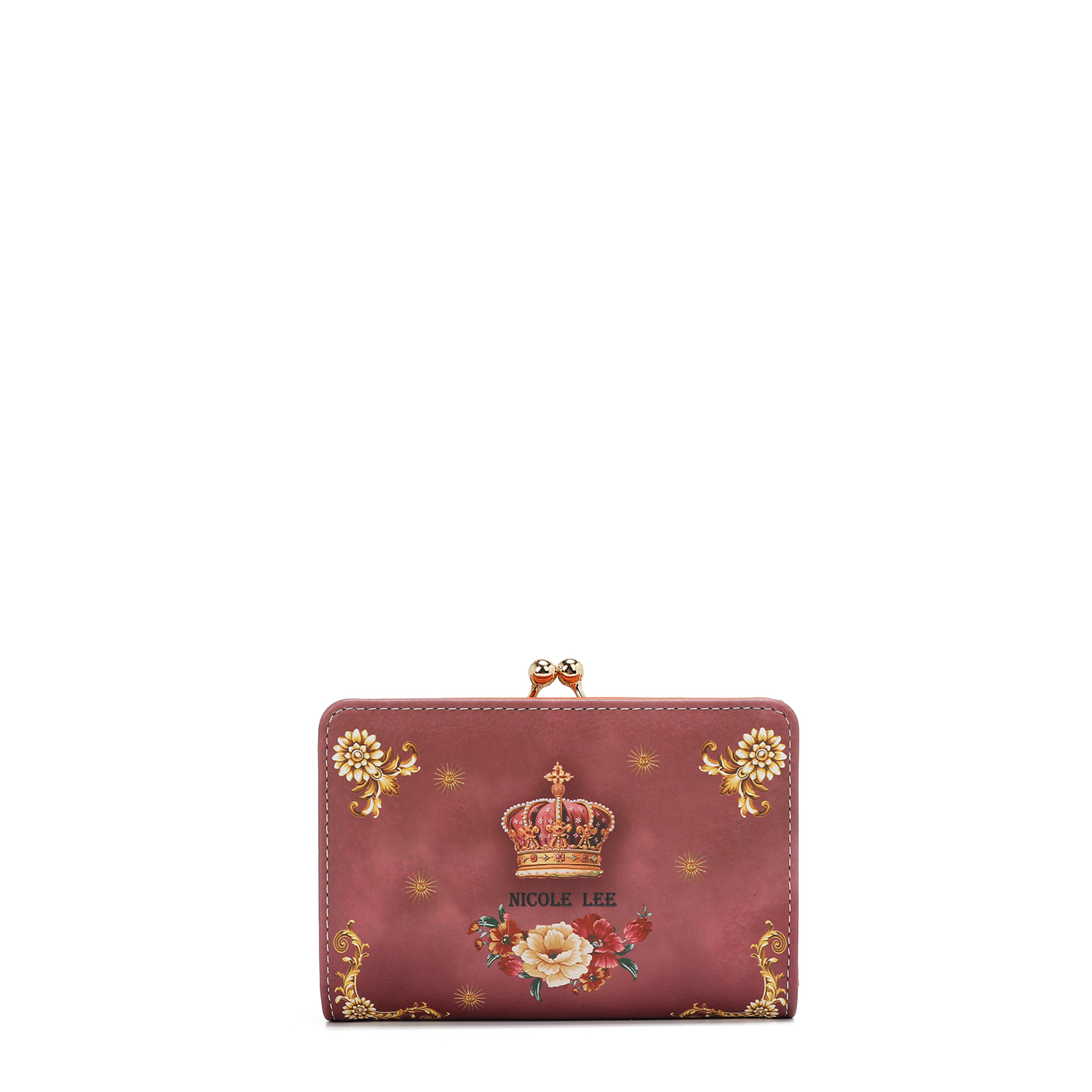 Foto 2 | Cartera Nicole Lee Broche Kisslock Print The Queen