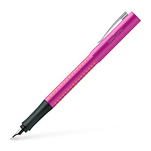 Pluma Estilográfica Faber-castell Grip 2011 Ef Nib Rosa-naranja - Venta Internacional.