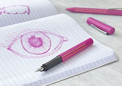 Foto 5 | Pluma Estilográfica Faber-castell Grip 2011 Ef Nib Rosa-naranja - Venta Internacional.