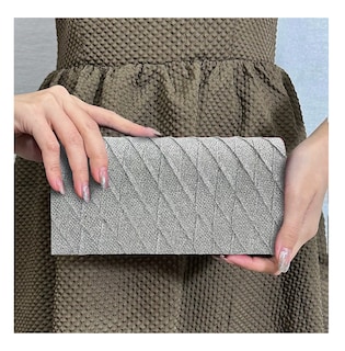 Foto 5 | Bolsa De Mano De Noche Para Fiesta Elegante Con Cadena, Plata