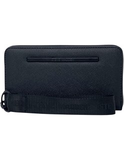 Foto 1 | Cartera Steve Madden Negro Con Correa De Muñeca y Letras Grabadas