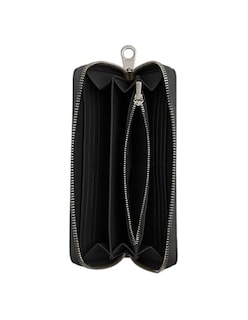 Foto 2 | Cartera Coach Gris Canvas Con Cremallera Gris