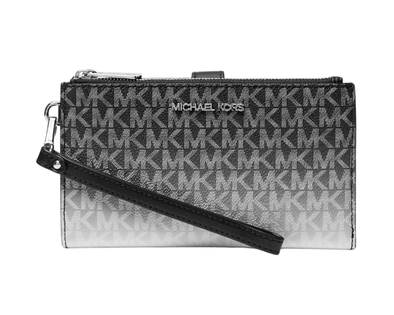 Foto 1 | Cartera Michael Kors Jet Set Large Ombre Wristlet Bag Con Logo 35r5stvw3v Negra