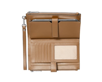 Foto 2 | Cartera Michael Kors Jet Set Large Ombre Wristlet Bag Con Logo 35r5stvw3v Café