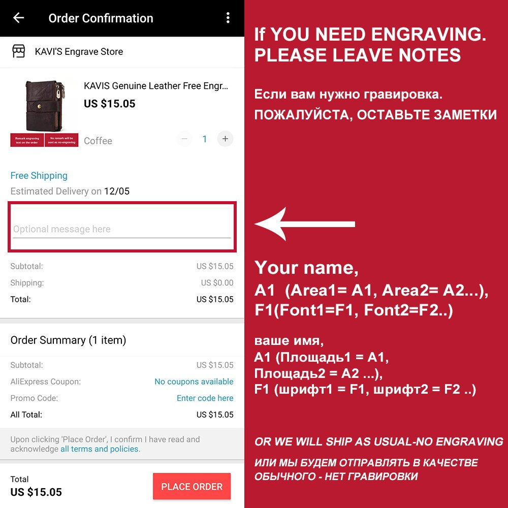 Foto 4 pulgar | Cartera Kavi's De Piel Auténtica Para Hombre Con Grabado Gratuito - Venta Internacional.