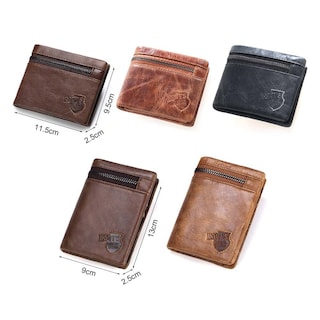 Foto 5 | Cartera Kavi's De Piel Auténtica Para Hombre Con Grabado Gratuito - Venta Internacional.