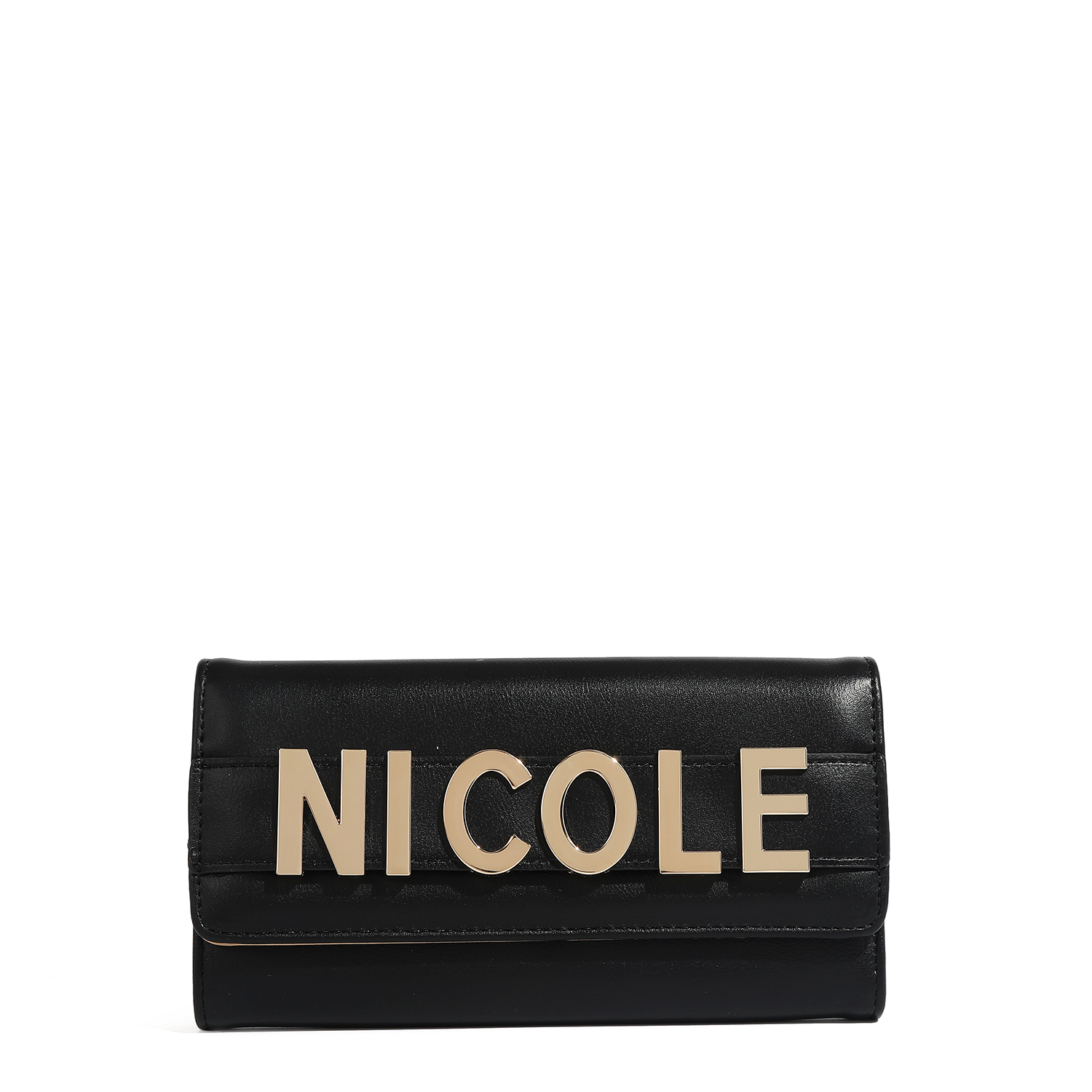 Foto 2 pulgar | Cartera Nicole Lee con Solapa y Logo Metálico