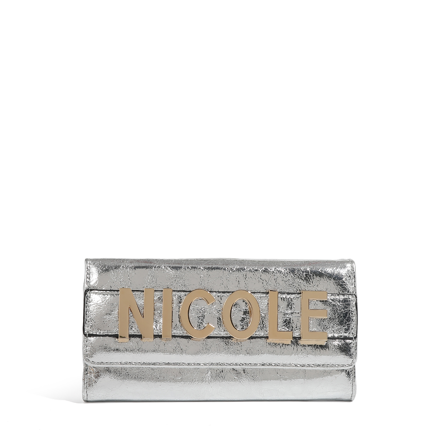 Foto 1 | Cartera Nicole Lee con Solapa y Logo Metálico