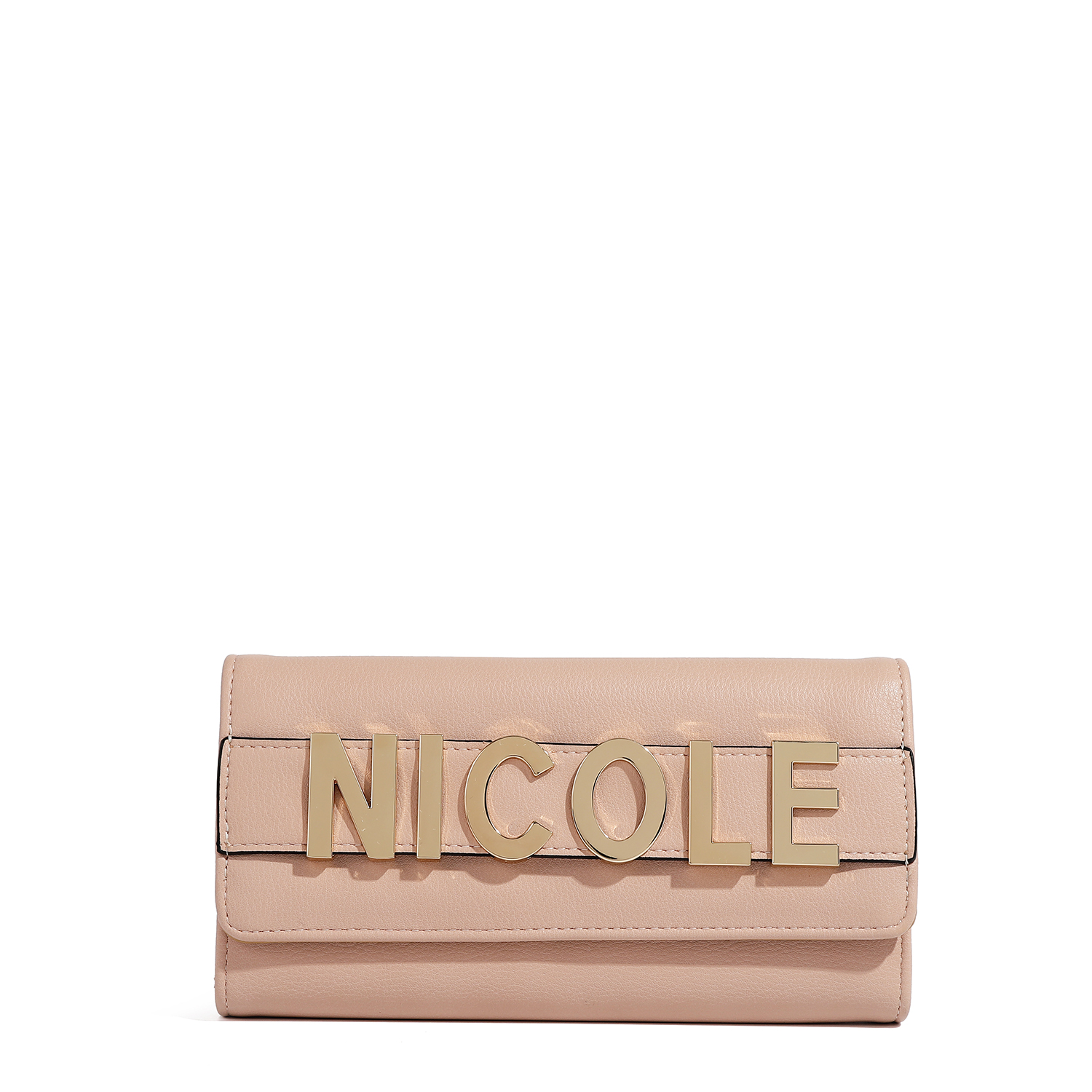 Foto 2 pulgar | Cartera Nicole Lee con Solapa y Logo Metálico