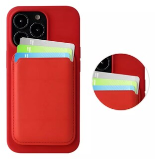 Foto 3 | Cartera Wallet, Billetera, Tarjetero Para Iphone Color Rojo