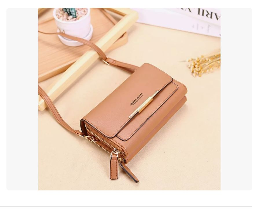 Foto 3 pulgar | Bolso Bandolera Para Mujer Mini Bolsa De Mensajero Marrón Xtellar