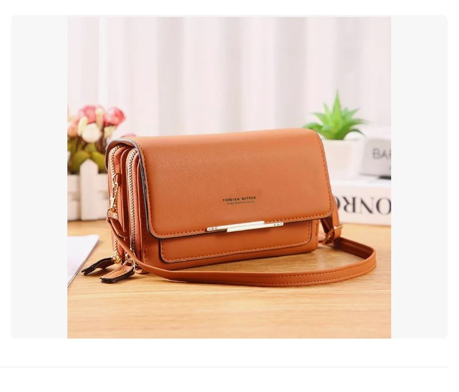 Foto 3 | Bolso Bandolera Para Mujer Mini Bolsa De Mensajero Marrón Xtellar