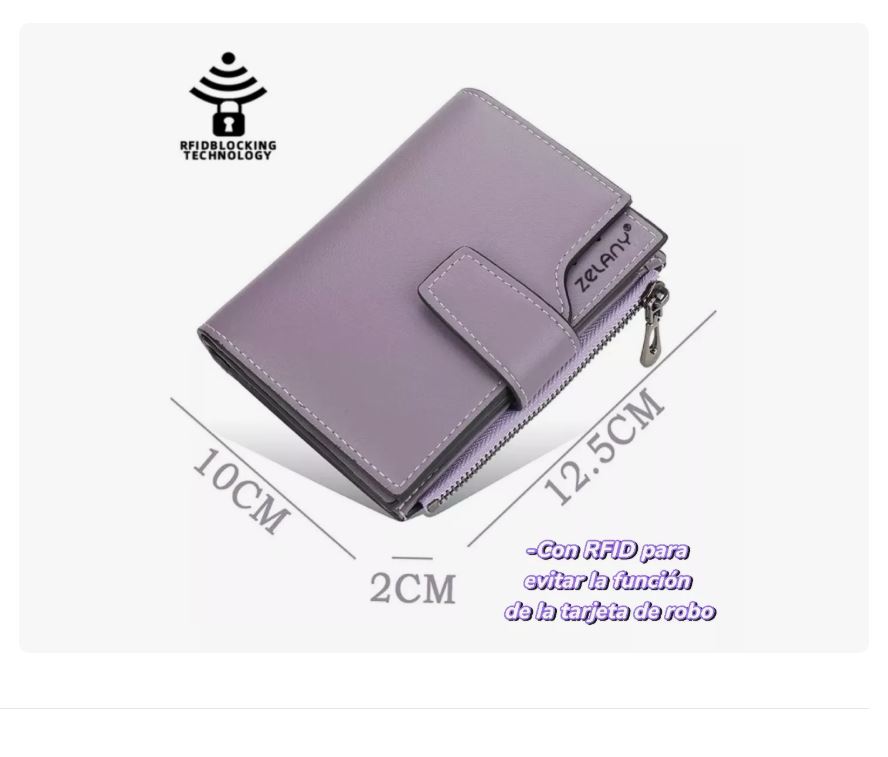 Foto 2 | Juvenil Y Excelente Cartera, Monedero De Dama, Multifunción Lavanda Xtellar