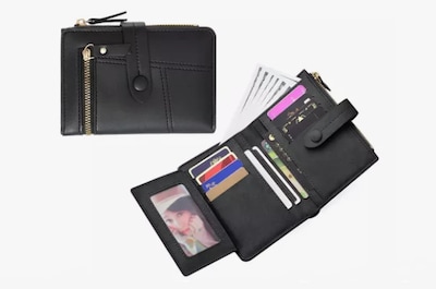 Foto 1 | Cartera Xtellar De Mujer Con Botón De Presión Color Negro
