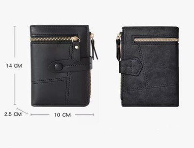 Foto 3 | Cartera Xtellar De Mujer Con Botón De Presión Color Negro