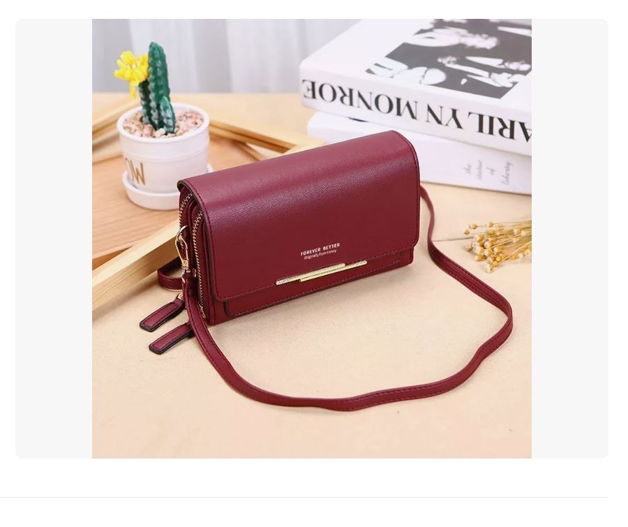 Foto 2 | Bolso Bandolera para Mujer Xtellar Rojo
