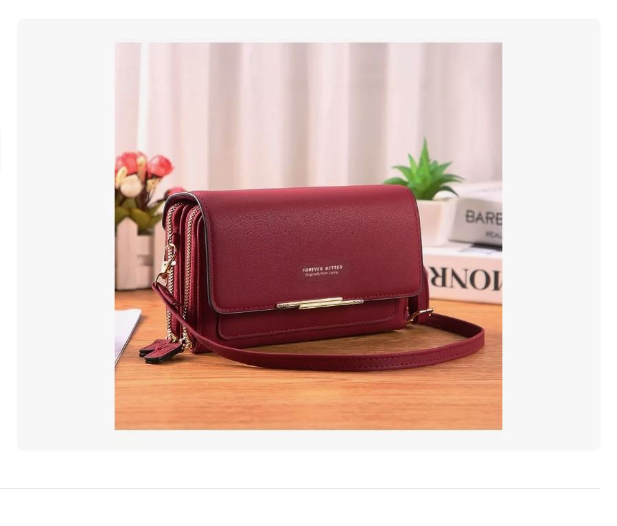 Foto 4 pulgar | Bolso Bandolera para Mujer Xtellar Rojo