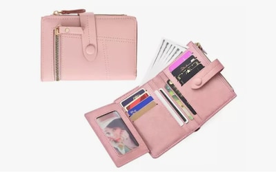 Foto 1 | Cartera Monedero Xtellar Con Botón De Presión Color Rosa