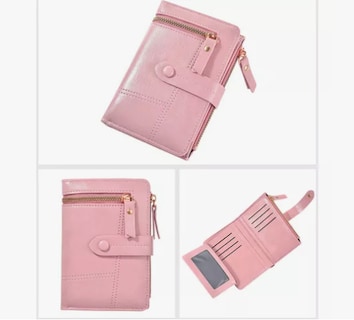 Foto 4 | Cartera Monedero Xtellar Con Botón De Presión Color Rosa