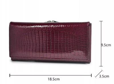 Foto 2 | Cartera Xtellar Larga Para Mujer Color Vino