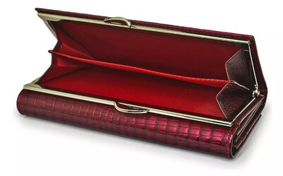 Foto 3 | Cartera Xtellar Larga Para Mujer Color Vino