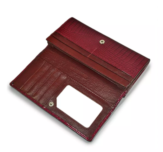 Foto 4 | Cartera Xtellar Larga Para Mujer Color Vino