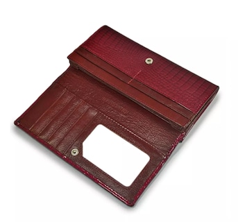 Foto 4 | Cartera Xtellar Larga Para Mujer Color Vino