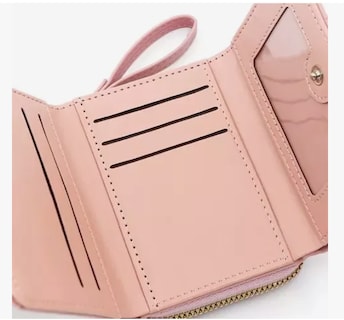 Foto 3 | Cartera Xtellar Monedero Mujer Billetera Gran Capacidad Tarjetas Modelo Rosa