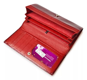 Foto 2 | Cartera Xtellar Larga Para Mujer Color Rojo