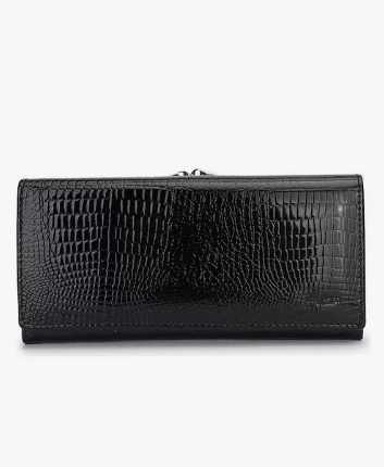 Cartera De Mujer Larga En Color Negro
