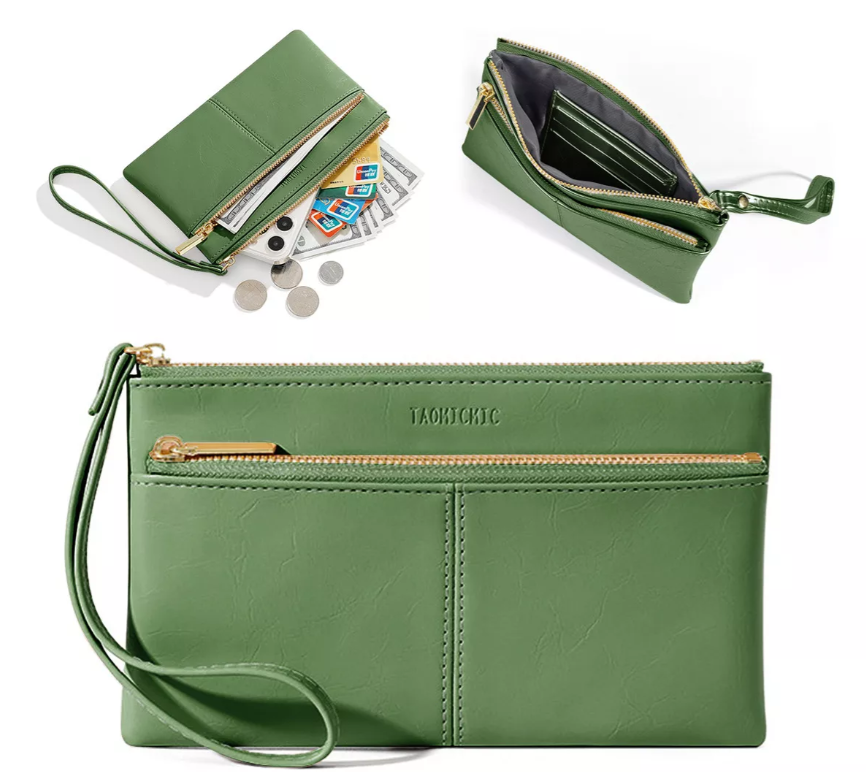 Foto 1 | Tarjetero Cartera Xtellar De Mujer Verde
