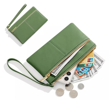 Foto 2 | Tarjetero Cartera Xtellar De Mujer Verde