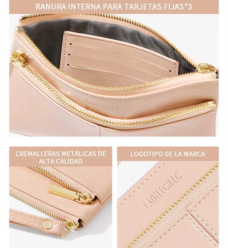 Foto 3 | Tarjetero Cartera Xtellar De Mujer Verde